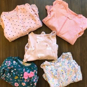 Baby Girl Sleeper Lot